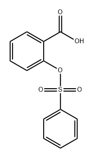 Benzoic acid, 2-[(phenylsulfonyl)oxy]- Structure