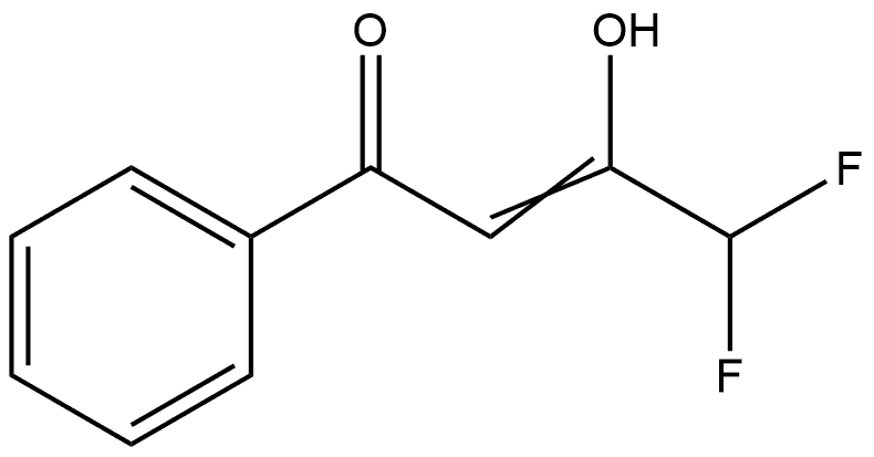 4,4-Difluoro-3-hydroxy-1-phenyl-2-buten-1-one Structure