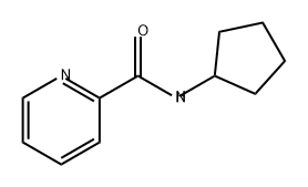 2-Pyridinecarboxamide, N-cyclopentyl- Structure