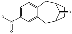 6,9-Methanobenzocycloocten-11-one, 5,6,7,8,9,10-hexahydro-2-nitro- Structure