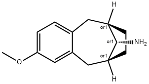 6,9-Methanobenzocycloocten-11-amine, 5,6,7,8,9,10-hexahydro-2-methoxy-, (6R,9S,11S)-rel- Structure