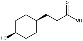 3-[(1s,4s)-4-hydroxycyclohexyl]propanoic acid, cis Structure