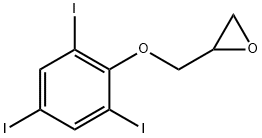 2-(2,4,6-triiodophenoxymethyl)oxirane Structure