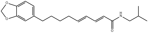 2,4-Nonadienamide, 9-(1,3-benzodioxol-5-yl)-N-(2-methylpropyl)-, (2E,4E)- Structure