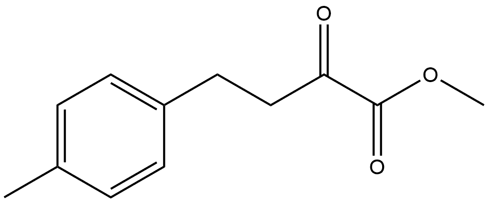 Benzenebutanoic acid, 4-?methyl-?α-?oxo-?, methyl ester 구조식 이미지