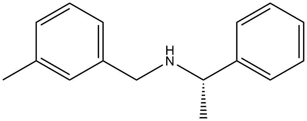 Benzenemethanamine, α-?methyl-?N-?[(3-?methylphenyl)?methyl]?-?, (αS)?- 구조식 이미지