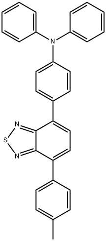 Benzenamine, 4-[7-(4-methylphenyl)-2,1,3-benzothiadiazol-4-yl]-N,N-diphenyl- Structure