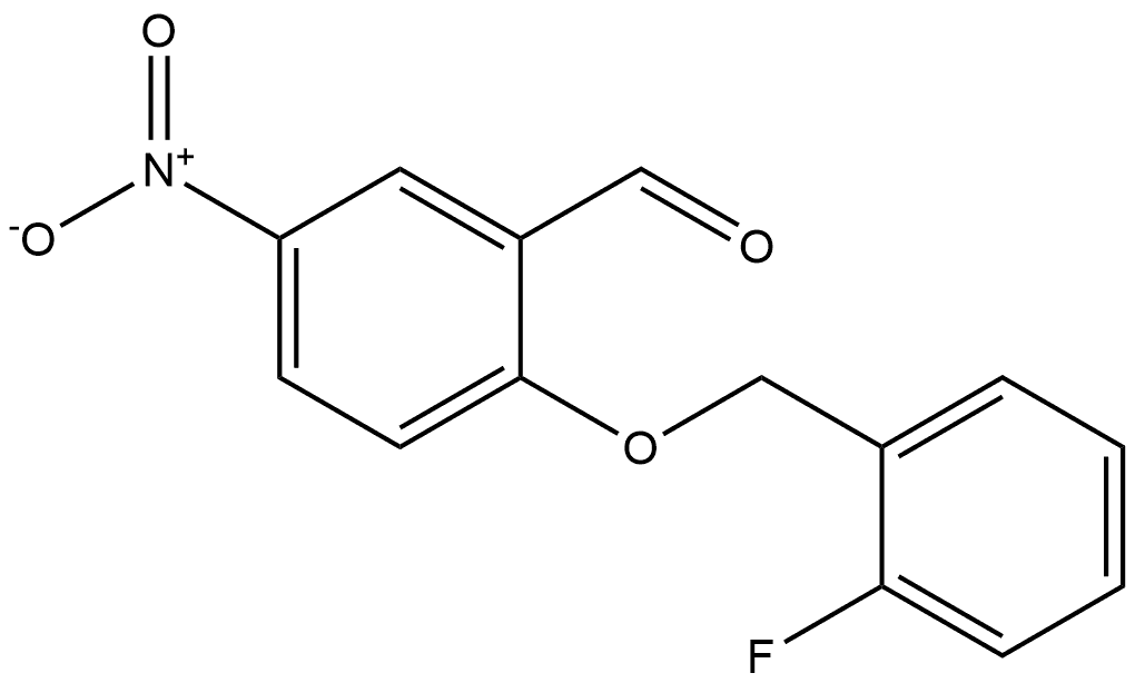 2-((2-fluorobenzyl)oxy)-5-nitrobenzaldehyde Structure