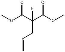 Propanedioic acid, 2-fluoro-2-(2-propen-1-yl)-, 1,3-dimethyl ester Structure