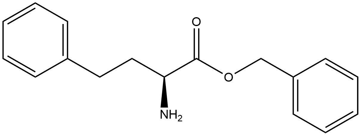 Benzenebutanoic acid, α-amino-, phenylmethyl ester, (αS)- Structure