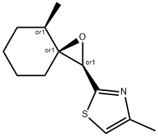 Thiazole, 4-?methyl-?2-?[(2R,?3S,?4R)?-?4-?methyl-?1-?oxaspiro[2.5]?oct-?2-?yl]?-?, rel- 구조식 이미지