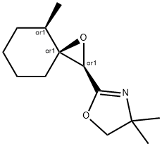 Oxazole, 4,?5-?dihydro-?4,?4-?dimethyl-?2-?[(2R,?3S,?4R)?-?4-?methyl-?1-?oxaspiro[2.5]?oct-?2-?yl]?-?, rel- 구조식 이미지