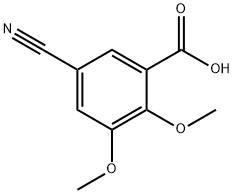 Benzoic acid, 5-cyano-2,3-dimethoxy- Structure