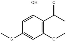 1-[2-hydroxy-6-methoxy-4-(methylsulfanyl)phenyl] ethan-1-one Structure