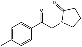 2-Pyrrolidinone, 1-[2-(4-methylphenyl)-2-oxoethyl]- Structure