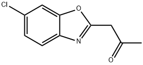 2-Propanone, 1-(6-chloro-2-benzoxazolyl)- Structure