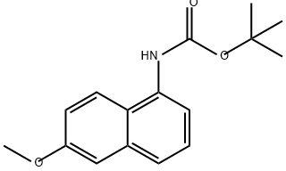 Carbamic acid, (6-methoxy-1-naphthalenyl)-, 1,1-dimethylethyl ester (9CI) Structure