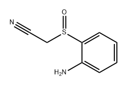 Acetonitrile, 2-[(2-aminophenyl)sulfinyl]- Structure