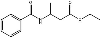 Butanoic acid, 3-(benzoylamino)-, ethyl ester Structure