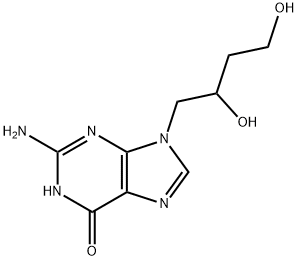 6H-Purin-6-one, 2-amino-9-(2,4-dihydroxybutyl)-1,9-dihydro- 구조식 이미지