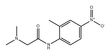 Acetamide, 2-(dimethylamino)-N-(2-methyl-4-nitrophenyl)- Structure