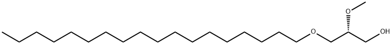 1-Propanol, 2-methoxy-3-(octadecyloxy)-, (R)- (9CI) Structure