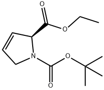 1H-Pyrrole-1,2-dicarboxylic acid, 2,5-dihydro-, 1-(1,1-dimethylethyl) 2-ethyl ester, (2S)- Structure