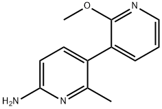 [3,3'-Bipyridin]-6-amine, 2'-methoxy-2-methyl- Structure