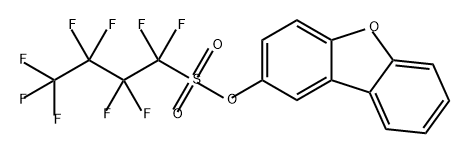 1-Butanesulfonic acid, 1,1,2,2,3,3,4,4,4-nonafluoro-, 2-dibenzofuranyl ester Structure