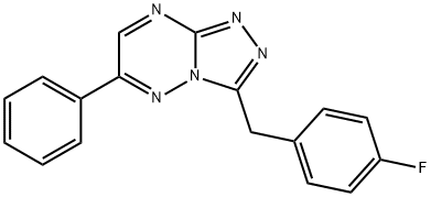 1,2,4-Triazolo[4,3-b][1,2,4]triazine, 3-[(4-fluorophenyl)methyl]-6-phenyl- Structure