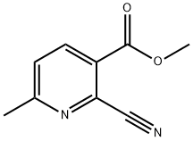 3-Pyridinecarboxylic acid, 2-cyano-6-methyl-, methyl ester 구조식 이미지