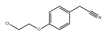 Benzeneacetonitrile, 4-(2-chloroethoxy)- Structure