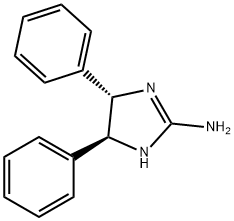 1H-Imidazol-2-amine, 4,5-dihydro-4,5-diphenyl-, (4S,5S)- Structure