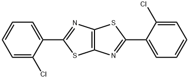 Thiazolo[5,4-d]thiazole, 2,5-bis(2-chlorophenyl)- Structure