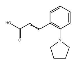 (e)-3-(2-(Pyrrolidin-1-yl)phenyl)acrylic acid Structure