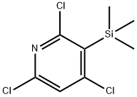 Pyridine, 2,4,6-trichloro-3-(trimethylsilyl)- Structure