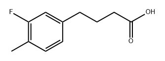 4-(3-Fluoro-4-methylphenyl)butanoic acid Structure