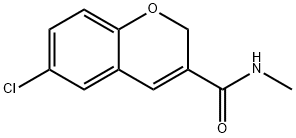 2H-1-Benzopyran-3-carboxamide, 6-chloro-N-methyl- Structure