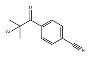 Benzonitrile, 4-(2-chloro-2-methyl-1-oxopropyl)- Structure