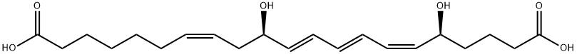 20-carboxy-leukotriene B4 Structure