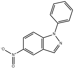 1H-Indazole, 5-nitro-1-phenyl- 구조식 이미지