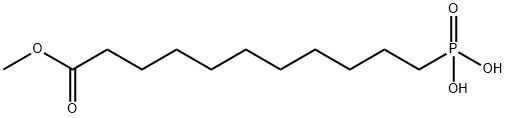 Undecanoic acid, 11-phosphono-, 1-methyl ester Structure