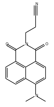 1H-Benz[de]isoquinoline-2(3H)-propanenitrile, 6-(dimethylamino)-1,3-dioxo- Structure