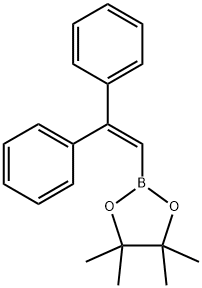 1,3,2-Dioxaborolane, 2-(2,2-diphenylethenyl)-4,4,5,5-tetramethyl- Structure