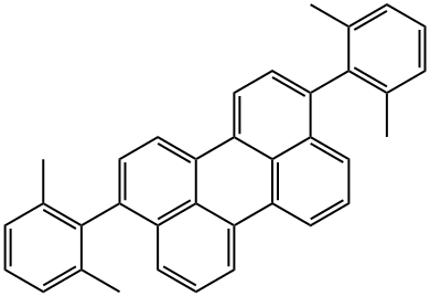 Perylene, 3,10-bis(2,6-dimethylphenyl)- Structure