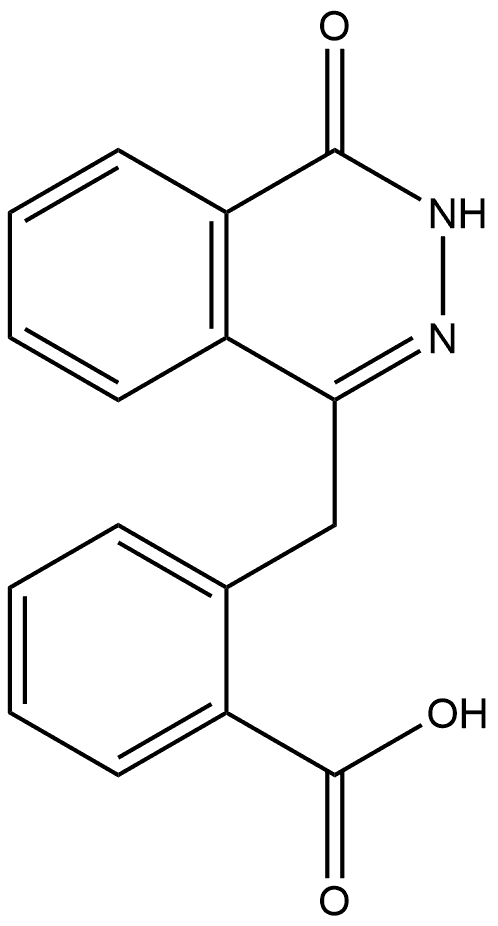 2-[(3,4-Dihydro-4-oxo-1-phthalazinyl)methyl]benzoic acid 구조식 이미지