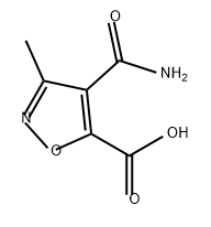 5-Isoxazolecarboxylic acid, 4-(aminocarbonyl)-3-methyl- 구조식 이미지