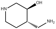 3-Piperidinol, 4-(aminomethyl)-, (3S,4S)- 구조식 이미지