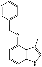 1H-Indole, 3-iodo-4-(phenylmethoxy)- Structure