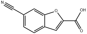 2-Benzofurancarboxylic acid, 6-cyano- Structure